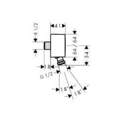 Hansgrohe Soft Cube Valve With Raindance Select Rail Kit And Exafill Thermostatic -TAPS UK Sales hansgrohe soft cube valve with raindance select rail kit and exafill thermostatic p32438 158902 image