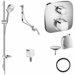 Hansgrohe Soft Cube Valve With Raindance Select Rail Kit And Exafill Thermostatic