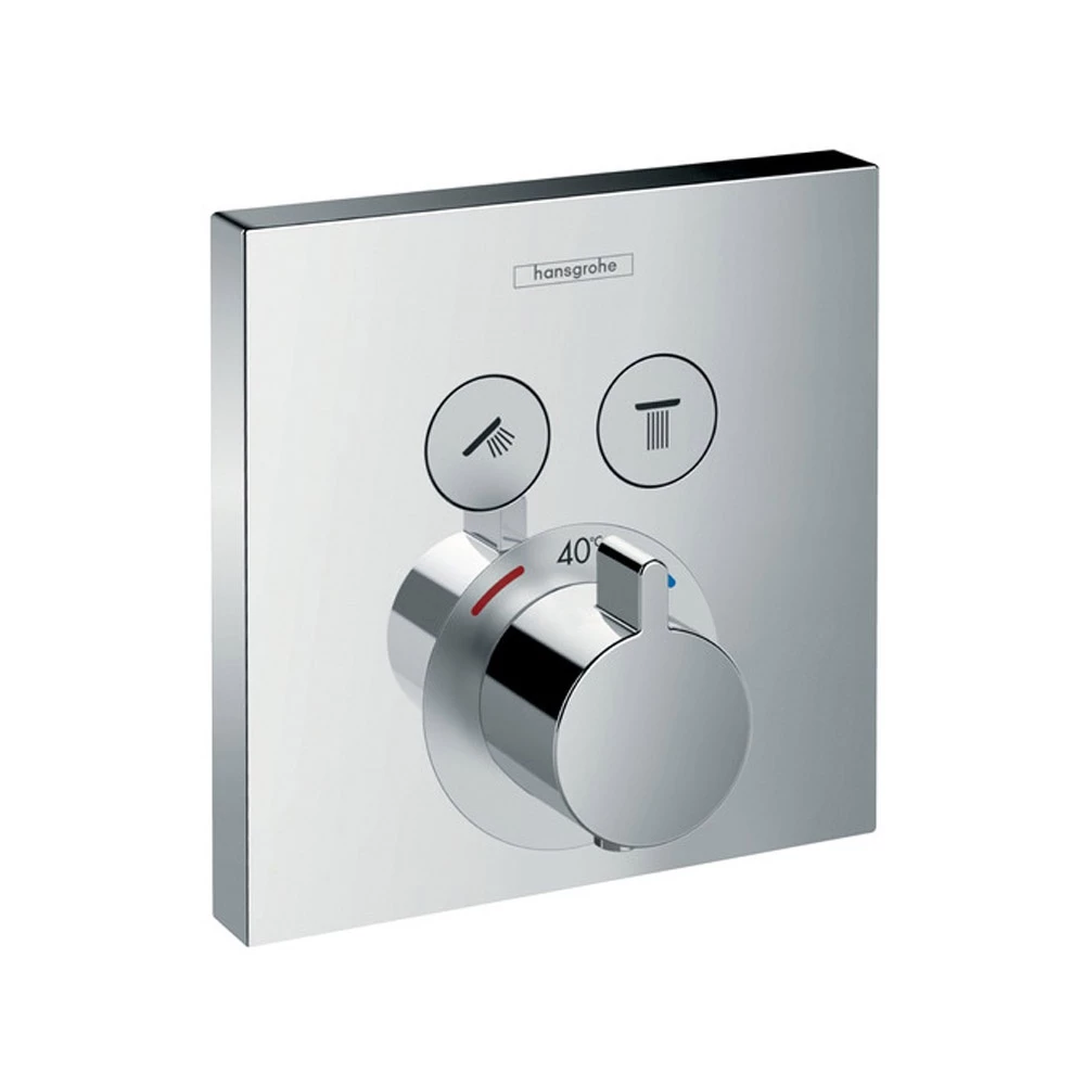 Hansgrohe System 4 Raindance Select E Chrome Thermostatic Shower Kit 4 Hansgrohe System 4 Raindance Select E Chrome Thermostatic Shower Kit - Image 2
