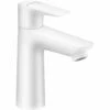 Hansgrohe Talis E Matt White Single Lever Basin Mixer Tap 110 With Pop-Up Waste -TAPS UK Sales hansgrohe talis e matt white single lever basin mixer tap 110 with pop up waste p42506 209267 image