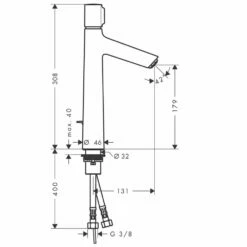 Hansgrohe Talis Select S Chrome Basin Mixer Tap 190 With Pop-Up Waste -TAPS UK Sales hansgrohe talis select s chrome basin mixer tap 190 with pop up waste p42963 210493 image