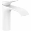 Hansgrohe Vivenis Matt White Single Lever Basin Mixer Tap 110 With Pop-Up Waste -TAPS UK Sales hansgrohe vivenis matt white single lever basin mixer tap 110 with pop up waste p43701 213638 image
