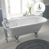 Hudson Reed Barnsbury 1700mm Single Ended Freestanding Bath & Deacon Leg Set -TAPS UK Sales hudson reed barnsbury 1700mm single ended freestanding bath deacon leg set p30192 146898 image
