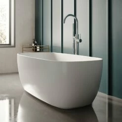 Hudson Reed Bella 1495mm Double Ended Oval Freestanding Bath NBB003