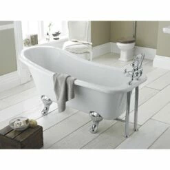 Hudson Reed Brockley 1500mm Single Ended Freestanding Bath & Pride Leg Set -TAPS UK Sales hudson reed brockley 1500mm single ended freestanding bath pride leg set p30181 146833 image