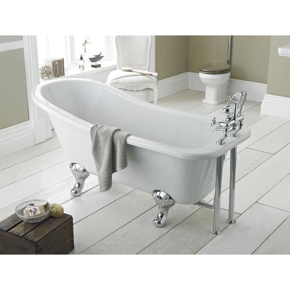 Hudson Reed Brockley 1700mm Single Ended Freestanding Bath & Corbel Leg Set 4 Hudson Reed Brockley 1700mm Single Ended Freestanding Bath & Corbel Leg Set - Image 2