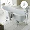 Hudson Reed Brockley 1700mm Single Ended Freestanding Bath & Deacon Leg Set -TAPS UK Sales hudson reed brockley 1700mm single ended freestanding bath deacon leg set p30187 146868 image