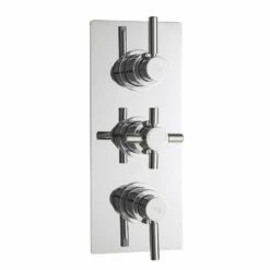 Hudson Reed Chrome Tec Pura Triple Thermostatic Shower Valve With Diverter - A3023