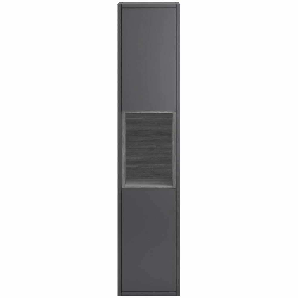 Hudson Reed Coast Grey Gloss 350mm Tall Cabinet - FMC861 3 Hudson Reed Coast Grey Gloss 350mm Tall Cabinet - FMC861