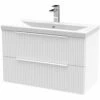 Hudson Reed Fluted Satin White 800mm Wall Hung 2-Drawer Vanity Unit & Basin 1 1 Hudson Reed Fluted Satin White 800mm Wall Hung 2-Drawer Vanity Unit & Basin 1 -TAPS UK Sales hudson reed fluted satin white 800mm wall hung 2 drawer vanity unit basin 1 p60884 264655 image