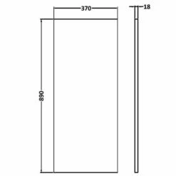 Hudson Reed Fusion Anthracite Woodgrain Decorative End Panel - OFF592 -TAPS UK Sales hudson reed fusion anthracite woodgrain decorative end panel off592 p46938 221806 image