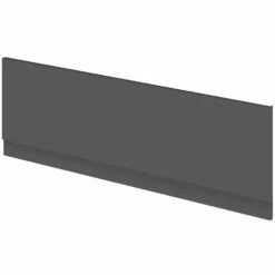 Hudson Reed Fusion Gloss Grey 1700mm Bath Front Panel & Plinth - OFF977