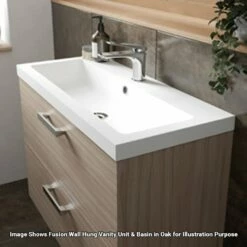 Hudson Reed Fusion Gloss Grey 600mm Wall Hung Vanity Unit & Basin CBI930 -TAPS UK Sales hudson reed fusion gloss grey 600mm wall hung vanity unit basin cbi930 p33051 210401 image