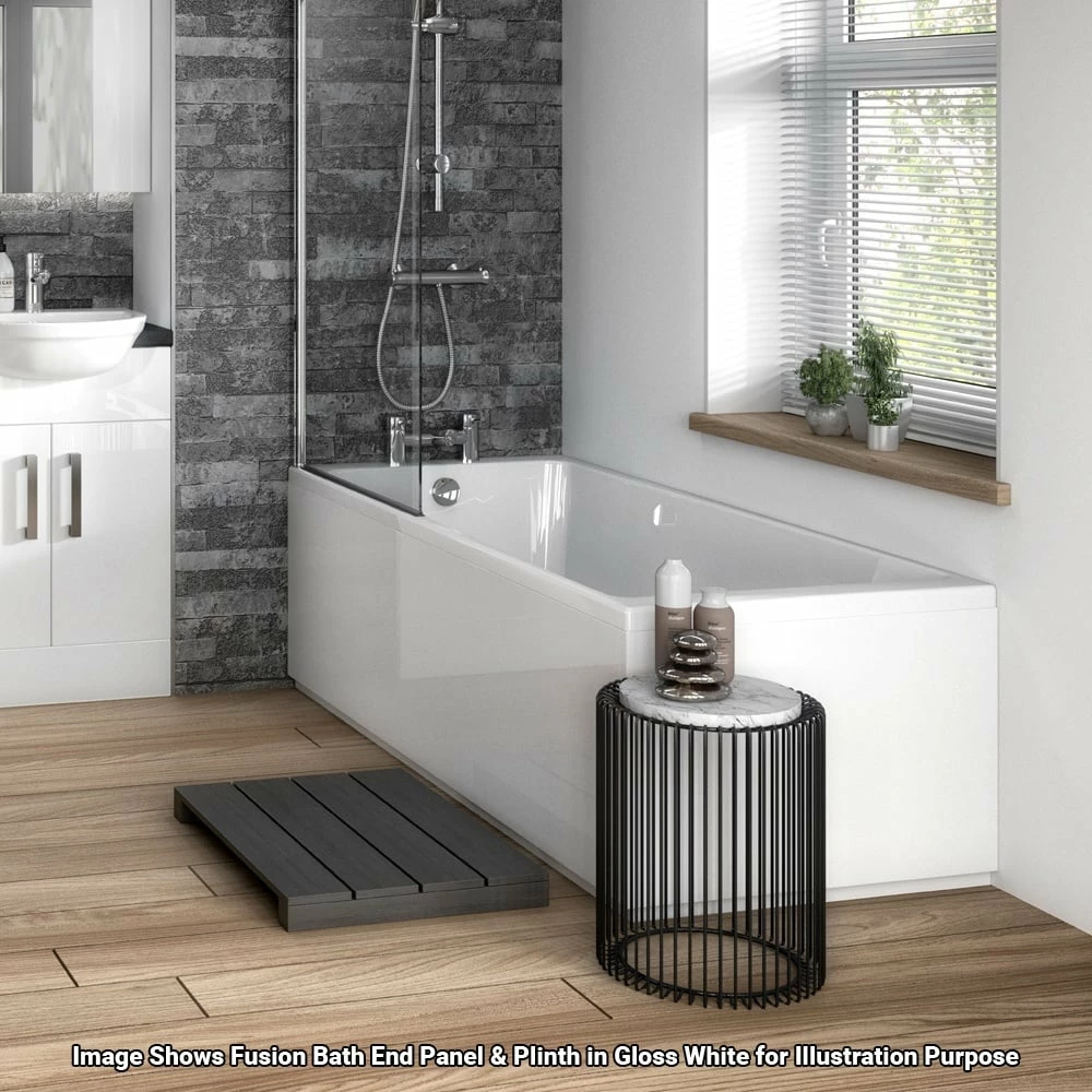 Hudson Reed Fusion Gloss Grey 750mm Bath End Panel & Plinth - OFF971 5 Hudson Reed Fusion Gloss Grey 750mm Bath End Panel & Plinth - OFF971 - Image 3