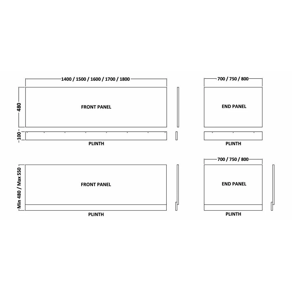 Hudson Reed Fusion Gloss White 750mm Bath End Panel & Plinth - OFF171 6 Hudson Reed Fusion Gloss White 750mm Bath End Panel & Plinth - OFF171 - Image 4