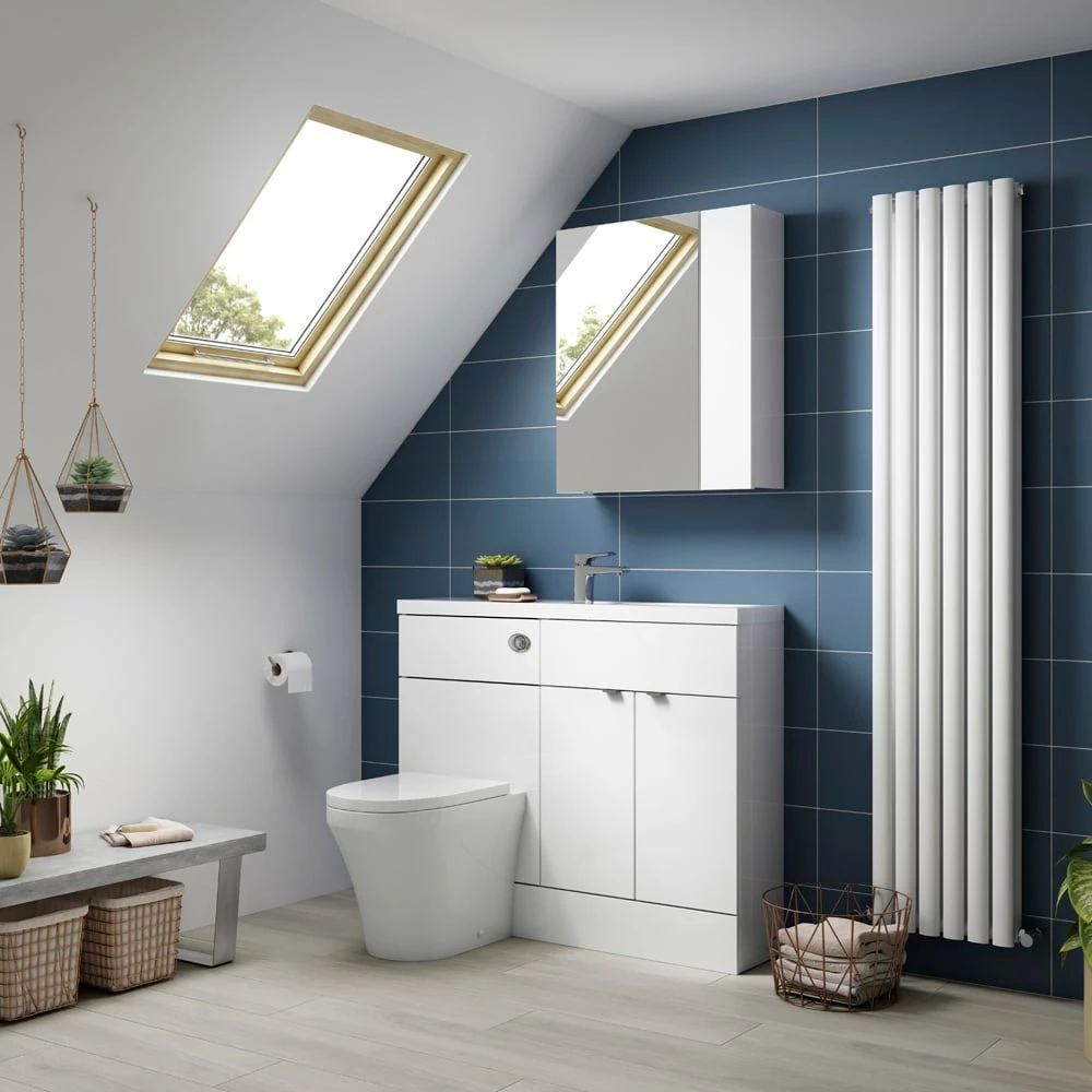 Hudson Reed Fusion Gloss White Decorative End Panel - OFF192 5 Hudson Reed Fusion Gloss White Decorative End Panel - OFF192 - Image 3