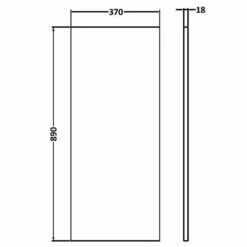 Hudson Reed Fusion Gloss White Decorative End Panel - OFF192 9 Hudson Reed Fusion Gloss White Decorative End Panel - OFF192 -TAPS UK Sales hudson reed fusion gloss white decorative end panel off192 p46903 221519 image