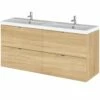 Hudson Reed Fusion Natural Oak 1200mm Wall Hung Vanity Unit & Basin CBI332 -TAPS UK Sales hudson reed fusion natural oak 1200mm wall hung vanity unit basin cbi332 p33061 161585 image