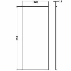 Hudson Reed Fusion Natural Oak Decorative End Panel - OFF392 -TAPS UK Sales hudson reed fusion natural oak decorative end panel off392 p46908 221536 image