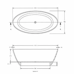 Hudson Reed Grace 1510mm Double Ended Oval Freestanding Bath NBB001 -TAPS UK Sales hudson reed grace 1510mm double ended oval freestanding bath nbb001 p30175 146804 image