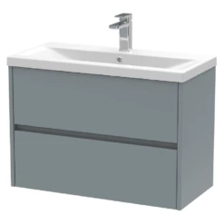Hudson Reed Havana Coastal Grey 800 Wall Hung 2-Drawer Vanity Unit & Basin
