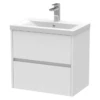 Hudson Reed Havana White Ash 600 Wall Hung 2-Drawer Vanity Unit & Basin -TAPS UK Sales hudson reed havana white ash 600 wall hung 2 drawer vanity unit basin p73813 307488 image