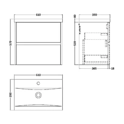 Hudson Reed Havana White Ash 600 Wall Hung 2-Drawer Vanity Unit & Basin 7 Hudson Reed Havana White Ash 600 Wall Hung 2-Drawer Vanity Unit & Basin -TAPS UK Sales hudson reed havana white ash 600 wall hung 2 drawer vanity unit basin p73813 307490 image