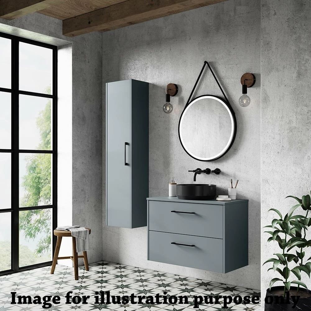 Hudson Reed Juno Coastal Grey 800mm Wall Hung Single Drawer Vanity Unit & Basin 1 4 Hudson Reed Juno Coastal Grey 800mm Wall Hung Single Drawer Vanity Unit & Basin 1 - Image 2
