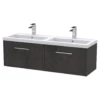 Hudson Reed Juno Metallic Slate 1200 Wall Hung 2-Drawer Vanity Unit & Basin -TAPS UK Sales hudson reed juno metallic slate 1200 wall hung 2 drawer vanity unit basin p73768 305655 image