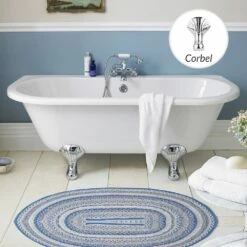 Hudson Reed Kenton 1700mm Double Ended Freestanding Bath & Corbel Leg Set