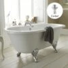 Hudson Reed Kingsbury 1500mm Double Ended Freestanding Bath & Corbel Leg Set 1 Hudson Reed Kingsbury 1500mm Double Ended Freestanding Bath & Corbel Leg Set -TAPS UK Sales hudson reed kingsbury 1500mm double ended freestanding bath corbel leg set p30185 146856 image