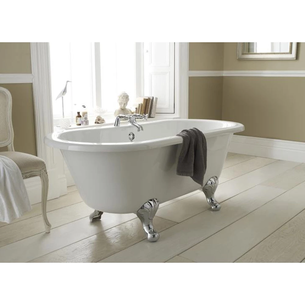 Hudson Reed Kingsbury 1700mm Double Ended Freestanding Bath & Deacon Leg Set 4 Hudson Reed Kingsbury 1700mm Double Ended Freestanding Bath & Deacon Leg Set - Image 2