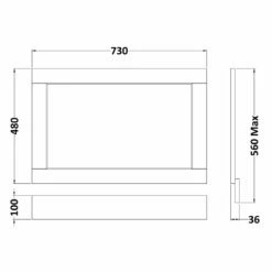Hudson Reed Old London Storm Grey 750mm End Bath Panel LOP212 -TAPS UK Sales hudson reed old london storm grey 750mm end bath panel lop212 p33158 161811 image