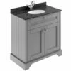Hudson Reed Old London Storm Grey 800mm Black Marble & 1TH Basin Vanity LOF227 -TAPS UK Sales hudson reed old london storm grey 800mm black marble 1th basin vanity lof227 p33122 161733 image