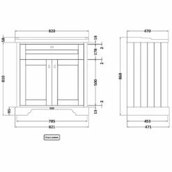 Hudson Reed Old London Storm Grey 800mm Floor Standing Vanity & 1TH Basin LOF205 7 Hudson Reed Old London Storm Grey 800mm Floor Standing Vanity & 1TH Basin LOF205 -TAPS UK Sales hudson reed old london storm grey 800mm floor standing vanity 1th basin lof205 p33114 161718 image