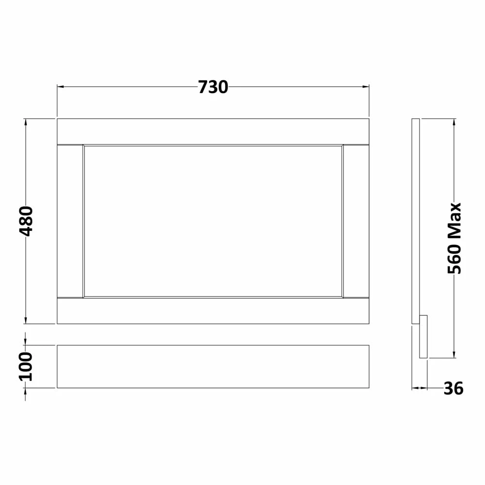 Hudson Reed Old London Timeless Sand 750mm End Bath Panel LOP412 4 Hudson Reed Old London Timeless Sand 750mm End Bath Panel LOP412 - Image 2