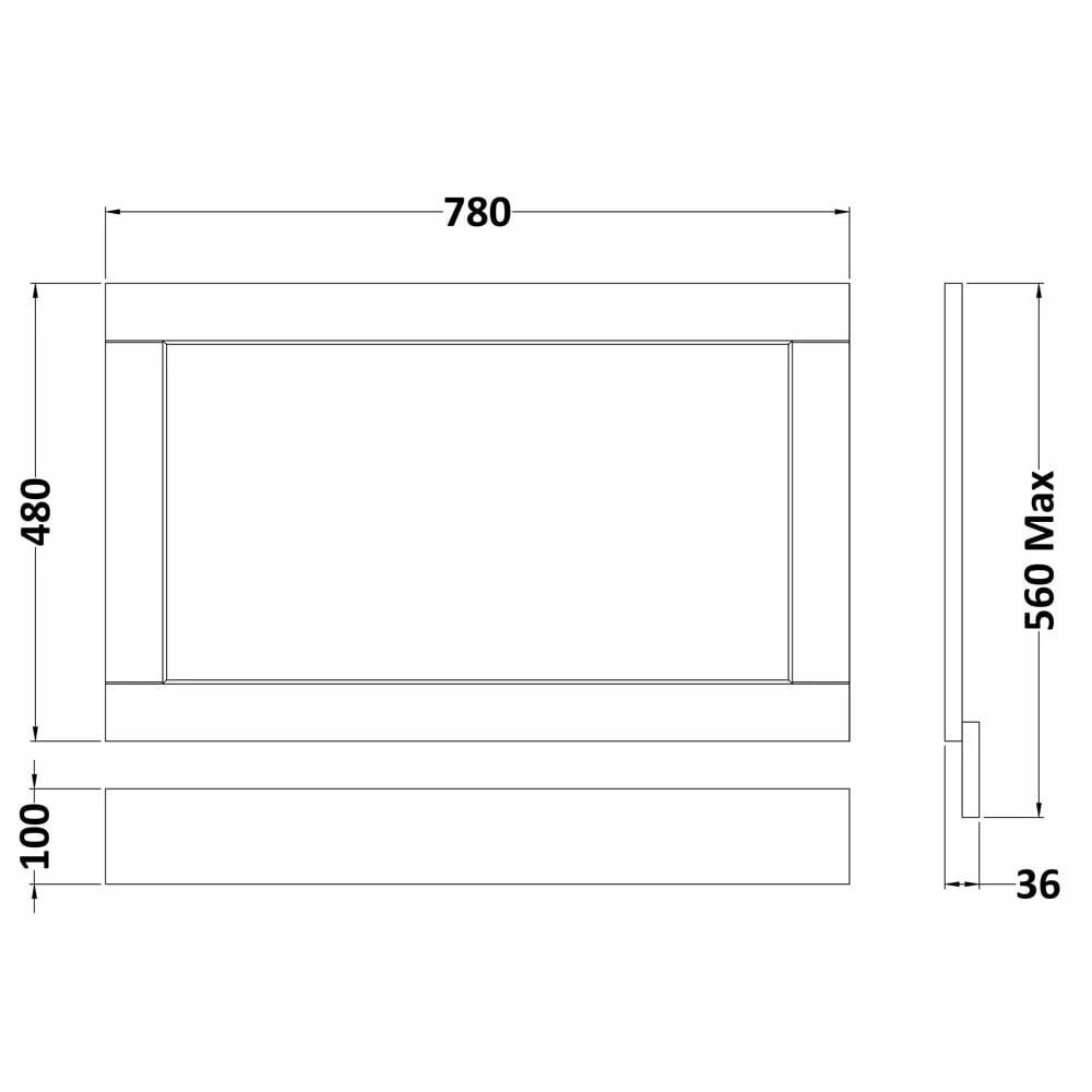 Hudson Reed Old London Timeless Sand 800mm End Bath Panel LOP413 4 Hudson Reed Old London Timeless Sand 800mm End Bath Panel LOP413 - Image 2