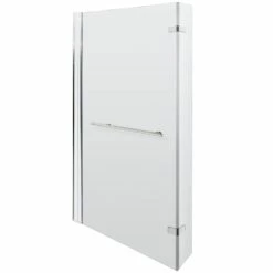 Hudson Reed Quattro Bath Screen With Rail - NSBSR1