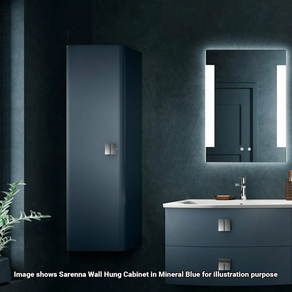 Hudson Reed Sarenna Dove Grey 352mm Tall Wall Hung Cabinet - SAR262 4 Hudson Reed Sarenna Dove Grey 352mm Tall Wall Hung Cabinet - SAR262 - Image 2