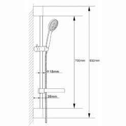 Hudson Reed Slimline Slide Rail Kit - A3041 7 Hudson Reed Slimline Slide Rail Kit - A3041 -TAPS UK Sales hudson reed slimline slide rail kit a3041 p29395 144613 image