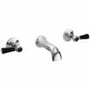 Hudson Reed Topaz Black Lever Dome Collar Basin Mixer Tap - BC417DL -TAPS UK Sales hudson reed topaz black lever dome collar basin mixer tap bc417dl p36164 175842 image