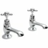 Hudson Reed Topaz White Crosshead Dome Collar Bath Taps - BC302DX 2 Hudson Reed Topaz White Crosshead Dome Collar Bath Taps - BC302DX -TAPS UK Sales hudson reed topaz white crosshead dome collar bath taps bc302dx p29013 142655 image