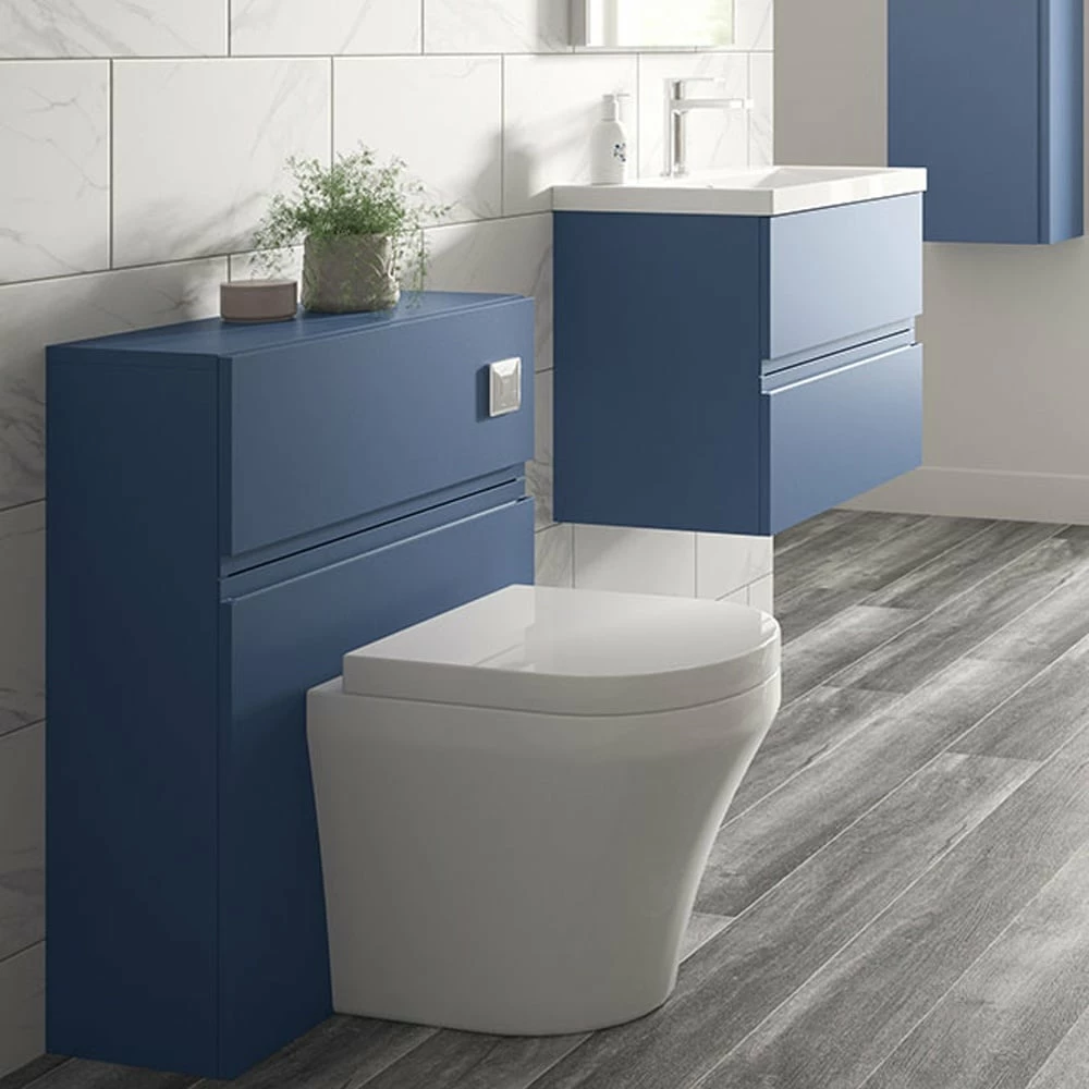 Hudson Reed Urban Blue 500mm Back To Wall WC Toilet Unit - URB341 4 Hudson Reed Urban Blue 500mm Back To Wall WC Toilet Unit - URB341 - Image 2