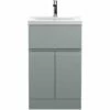 Hudson Reed Urban Grey 500mm Floor Standing Vanity Unit & Basin 1 - URB201A