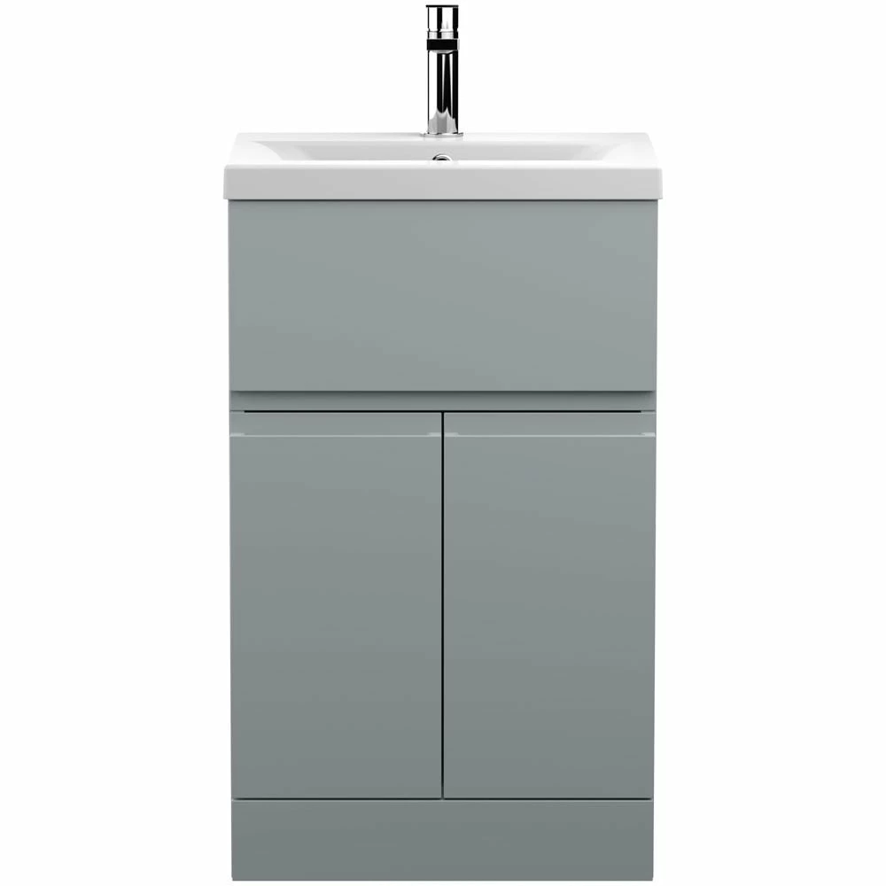 Hudson Reed Urban Grey 500mm Floor Standing Vanity Unit & Basin 1 - URB201A 3 Hudson Reed Urban Grey 500mm Floor Standing Vanity Unit & Basin 1 - URB201A