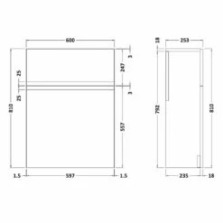 Hudson Reed Urban White 600mm Back To Wall WC Toilet Unit - URB141 -TAPS UK Sales hudson reed urban white 600mm back to wall wc toilet unit urb141 p40515 200726 image