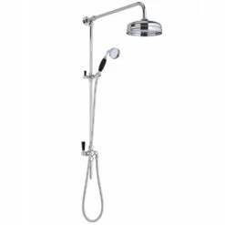 Hudson Reed Victorian Black Grand Rigid Riser Kit - AM412