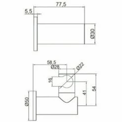 Methven Chrome Round Wall Parking Bracket RPB -TAPS UK Sales methven chrome round wall parking bracket rpb p42113 206741 image