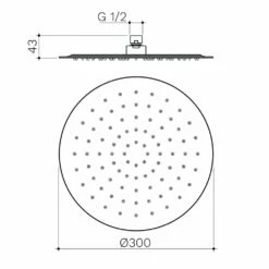 Methven Kaha Chrome Thermostatic Shower Mixer Valve, Airstream Kit & 200mm Head -TAPS UK Sales methven kaha chrome thermostatic shower mixer valve airstream kit 200mm head p53465 241439 image