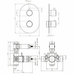 Methven Kaha Chrome Thermostatic Shower Mixer Valve & Aurajet Aio Slide Rail Kit -TAPS UK Sales methven kaha chrome thermostatic shower mixer valve aurajet aio slide rail kit p53429 241222 image